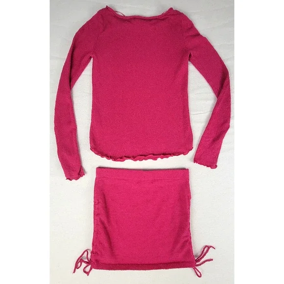 Free People Beach Cabo Sweater Skirt Set Love Potion Womens Size XS New With Tag - Picture 3 of 14